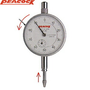 尾崎製作所(PEACOCK) 107-BL 標準型ダイヤルゲージ 5,474円