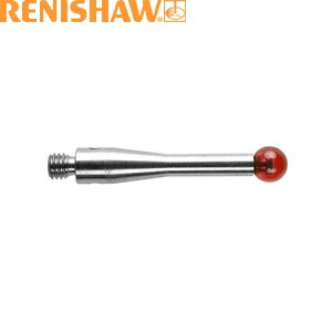 レニショー A-5000-7606 スタイラス ストレート M3 φ4mm ルビー球 ステンレススチール軸 長さ21mm EWL17.2mm[法人限定]