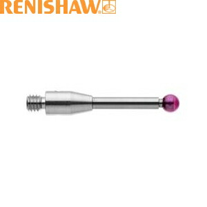 レニショー A-5004-7402 スタイラス ストレート M3 φ3mm ルビー球 超鋼軸 長さ20mm EWL14mm[法人限定]