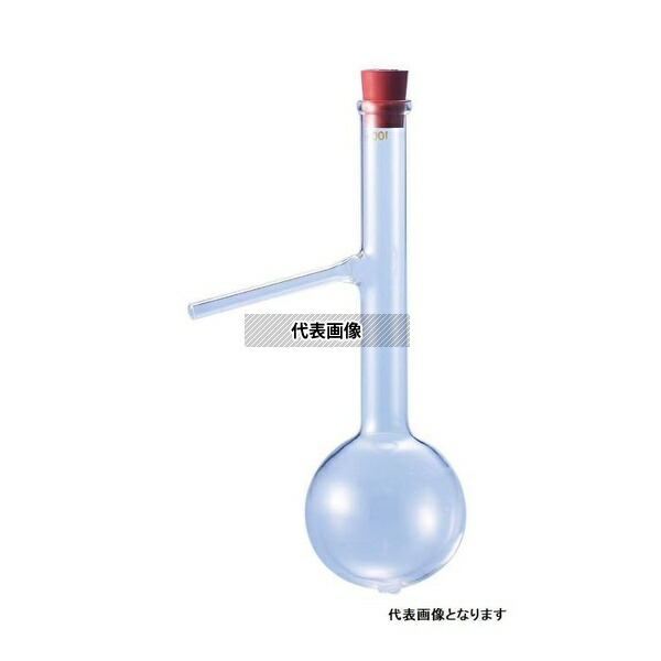 ケニス 枝付フラスコ(穴あきゴム栓付) 300mL 31311063
