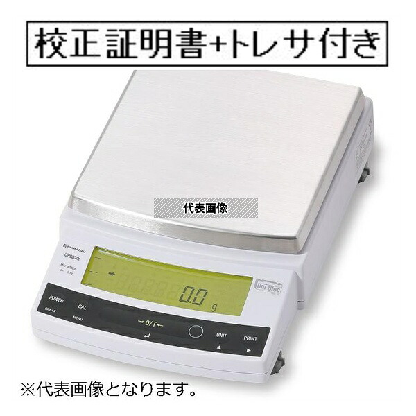 島津製作所 電子上ざら天秤(校正分銅なし 校正証明書+トレサビリティ体系図付(外部校正) UP4201Y-GK