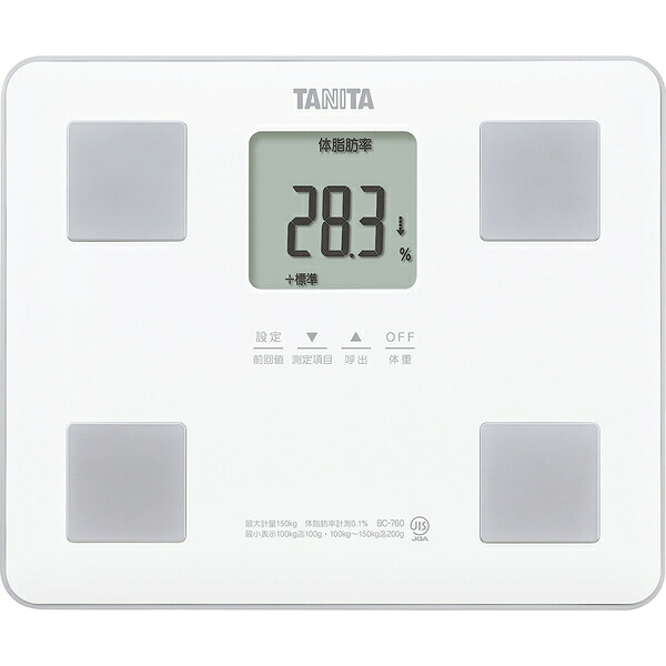 タニタ(TANITA) 体組成計 体重計 BC-760-WH ホワイト