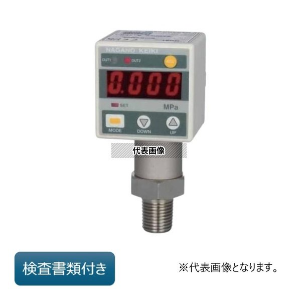 長野計器 デジタル圧力計( 検査(校正)書類付き) GC61-174-27N30X1MPA-GK 外部校正|ファーストFACTORY
