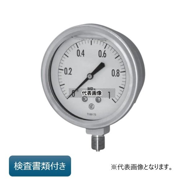 長野計器 グリセリン入圧力計( 検査(校正)書類付き) GV42-233X200MPA-GK 外部校正|ファーストFACTORY