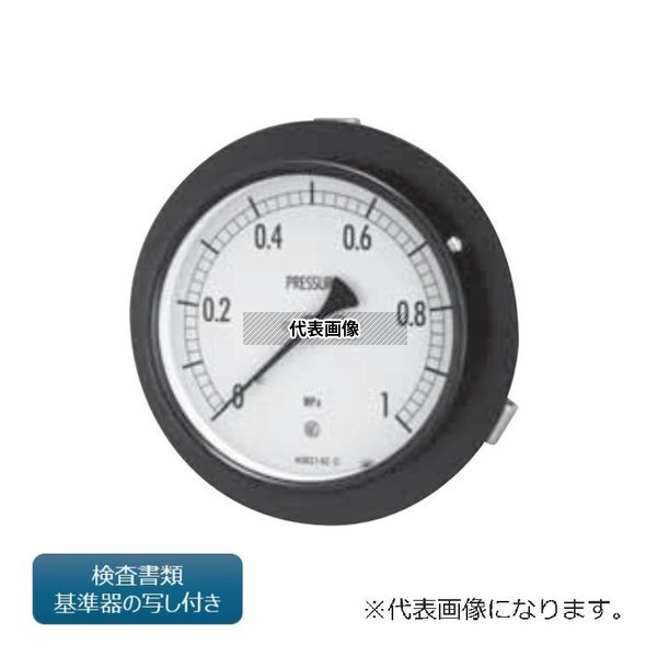 長野計器 普通形圧力計(埋込形D枠 取付金具・φ100 検査(校正)書類・基準器写し付き) AE15-131X6MPA-GK+ 外部校正｜ファーストFACTORY 17,192円