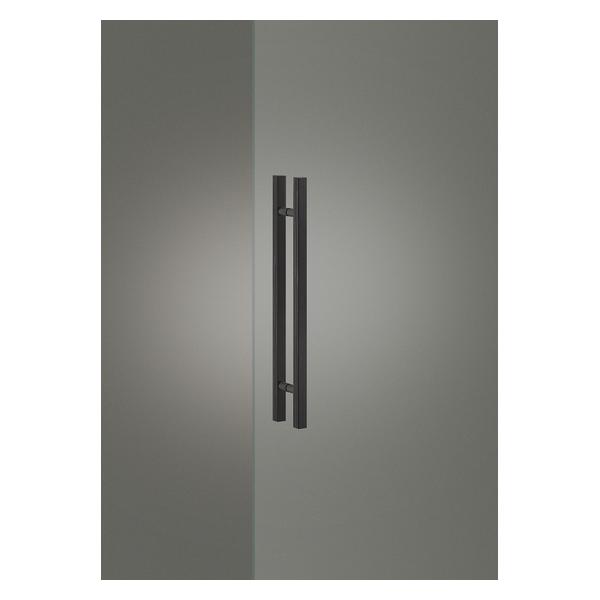 UNION(ユニオン) ドアハンドル 押し棒 G1270-36-101 ユニウッド ブラック＋ステンレス マットブラックペイント[ネオイズム]