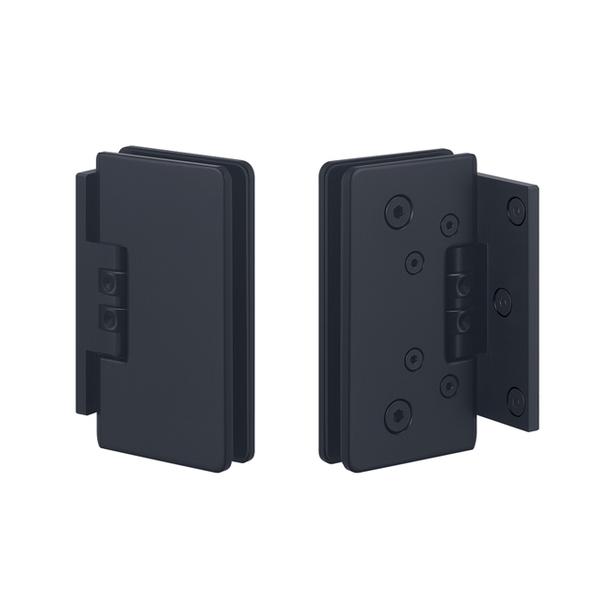 UNION(ユニオン) ドアエクイップメント 蝶番 ガラスドア用蝶番 PRE-UBP5004-02 ブラス ユニミストマットブラック[アーキパーツ]