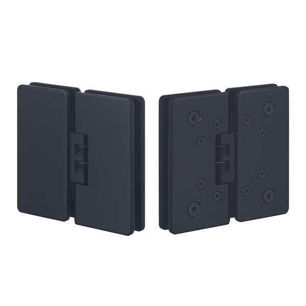 UNION(ユニオン) ドアエクイップメント 蝶番 ガラスドア用蝶番 PRE-UBP5006-02 ブラス ユニミストマットブラック[アーキパーツ]