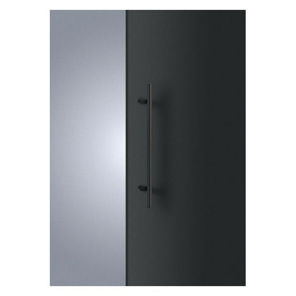 UNION(ユニオン) ドアハンドル 押し棒 T2930-51-691 除電ABS ブラック＋アルミ ユニフロストブラック[ネオイズム]｜ファーストFACTORY