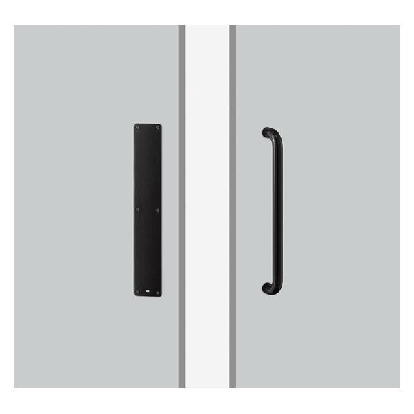 UNION(ユニオン) ドアハンドル プレート T2962-01-222-P425 ステンレス ユニフォートIIマットブラック[ネオイズム]
