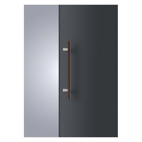 UNION(ユニオン) ドアハンドル 押し棒 T4227-36-132 ユニウッド スコッチ＋ステンレス ヘアライン[ネオイズム]｜ファーストFACTORY