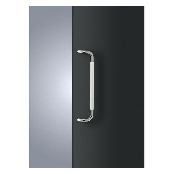 UNION(ユニオン) ドアハンドル 押し棒 T7058-54-077 アクリル ホワイト＋ステンレス ミラー[ネオイズム]
