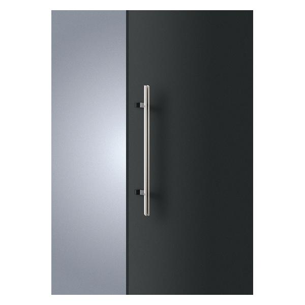 UNION(ユニオン) ドアハンドル 押し棒 T8033-26-179 アルミ ユニフロストシルバー＋ユニフロストブラック[ネオイズム]