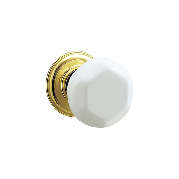 UNION(ユニオン) レバーハンドル ドアノブ UK023-001 磁器 ホワイト＋ブラス ミラー[イノヴ]