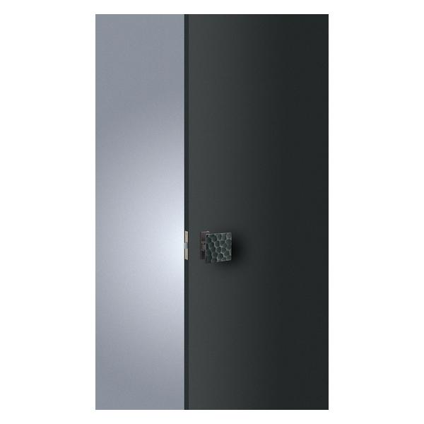 UNION(ユニオン) ドアハンドル プッシュプル ULS2500-15-262-U ブラス 名栗肌硫化イブシブラック＋アルミ ユニフロストスレイトグレーペイント[ネオイズム]