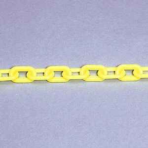 ユニット プラスチックチェーン 黄・蛍光色 40ｍ 871-19