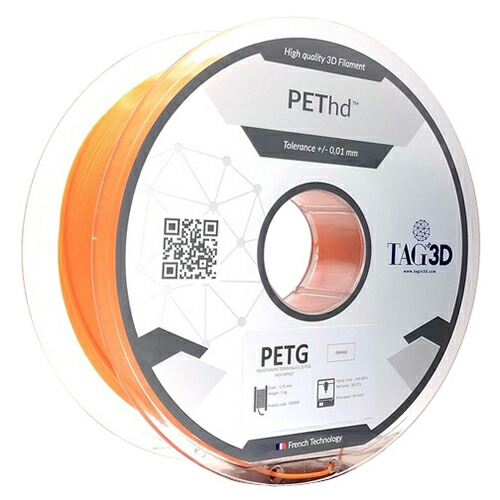 ◆TAGin3D 3Dプリンター用フィラメント HD PETフィラメント ブルー 1kg PET HD-1.75OR