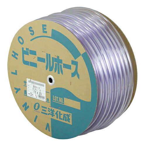 ◆清水 三洋化成 透明ホース 15×20 TM-1520D 50T