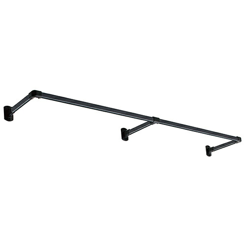 ◆TOSO ハンギングバー 正面付 Cタイプセット ブラック W2780mm&times;D150mm H-1 Cタイプ クロ [送料別途お見積り]｜ファーストFACTORY