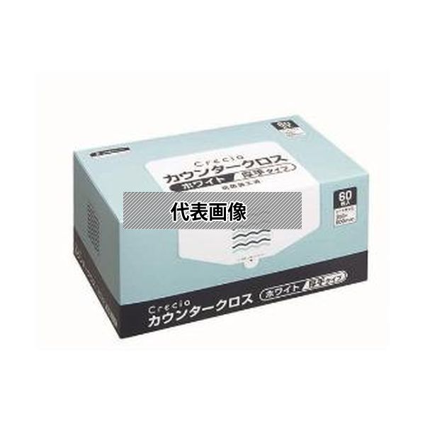 日本製紙クレシア　クレシアカウンタークロス／大箱 アツデタイプ ホワイト 65302(EVC71) [法人限定]