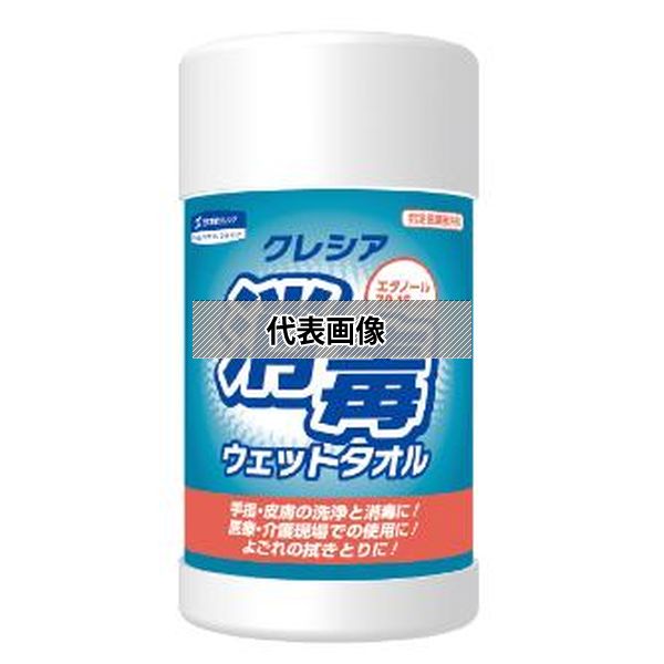 日本製紙クレシア　消毒ウエットタオル／大箱 ホンタイ 64120(BZZ67) [法人限定]