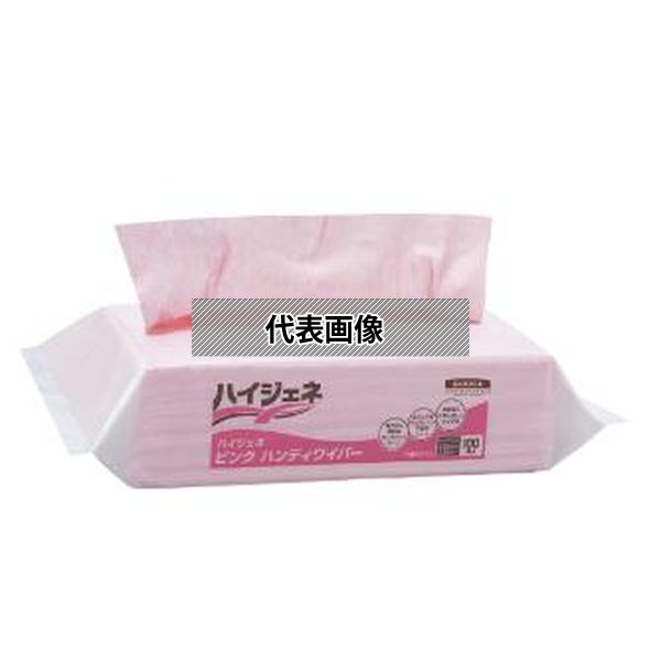 日本製紙クレシア　不織布ワイパー　ハイジェネ／大箱 ピンク ハンディワイパー 62101(18W13) [法人限定]