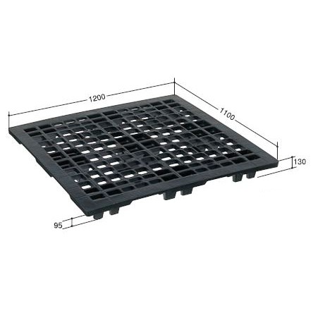日本プラパレット パレット EX-1211 ブラック 10枚[法人限定]｜ファーストFACTORY 35,464円
