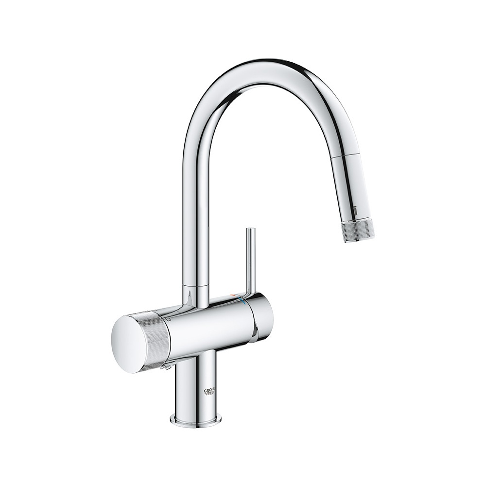 GROHE(グローエ) ミンタ浄水器一体型水栓:ミンタ 浄水器一体型シングルレバーキッチン混合栓(寒冷地仕様) JPK61902