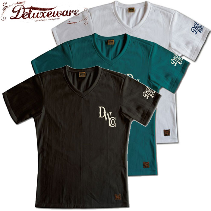 DELUXEWARE デラックスウエア Tシャツ BRGD-22A D.W.Co 半袖 メンズ Vネック
