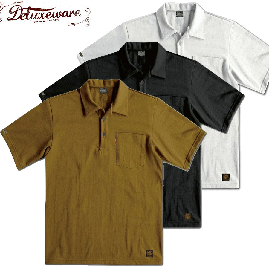 DELUXEWARE 晴れ晴れしい御召しもの スポーツシャツ ティーシャツ OCTS-00 OPEN COLLAR T-SHIRT