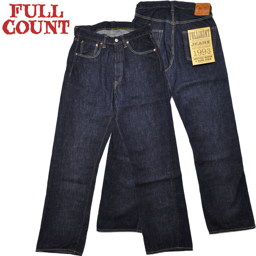 FULLCOUNT フルカウント デニム パンツ 0105SSW Wide Denim (Super Smooth) (One Wash)｜firstadium