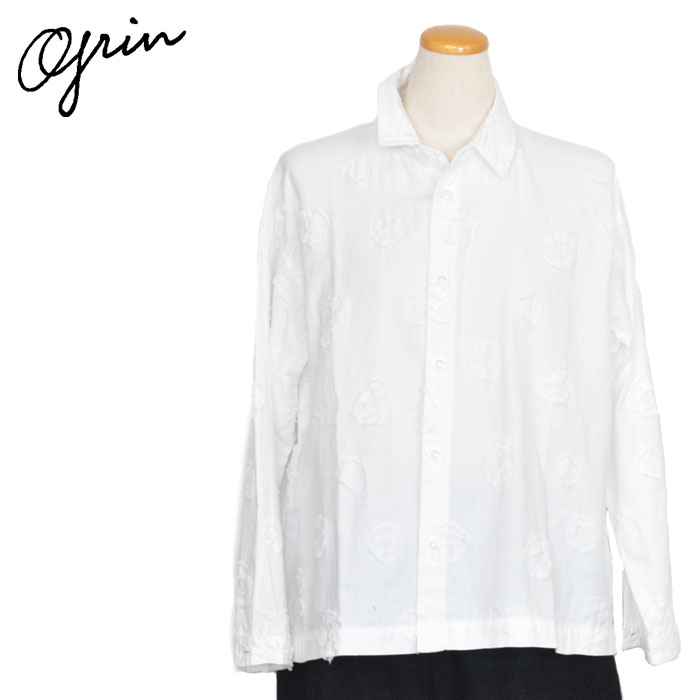 grin グリン シャツ ブラウス 綿麻ダンプ スタンドシャツ 8234T-003 サイズ2 Mサイズ レディース imgrc0161879478.jpg