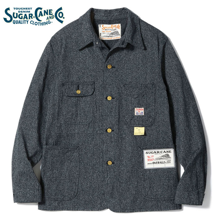 K*e様 新品 Sugar Cane 9oz.ブラックコバートワークベスト サイ SUGAR CANE】9oz ブラックコバートワークベスト | メンズ