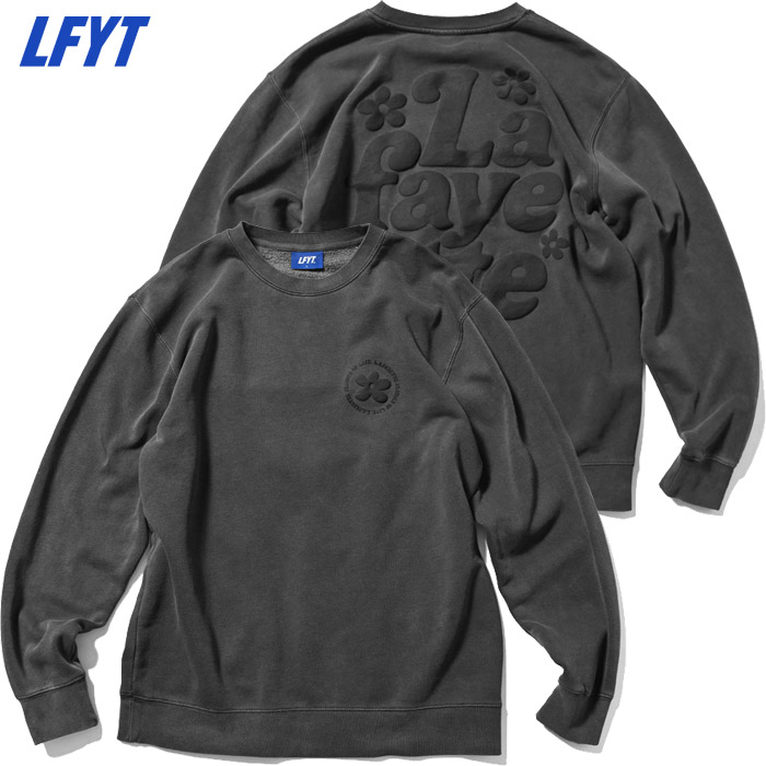LFYT ラファイエット スウェット PIGMENT DYED FLOWER CREW SWEAT LA240704 クルーネックスウェット