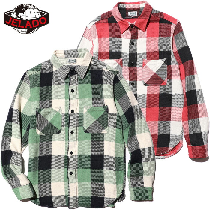 JELADO ジェラード ネルシャツ Farmers Shirt JP01123 ファーマーズシャツ|firstadium