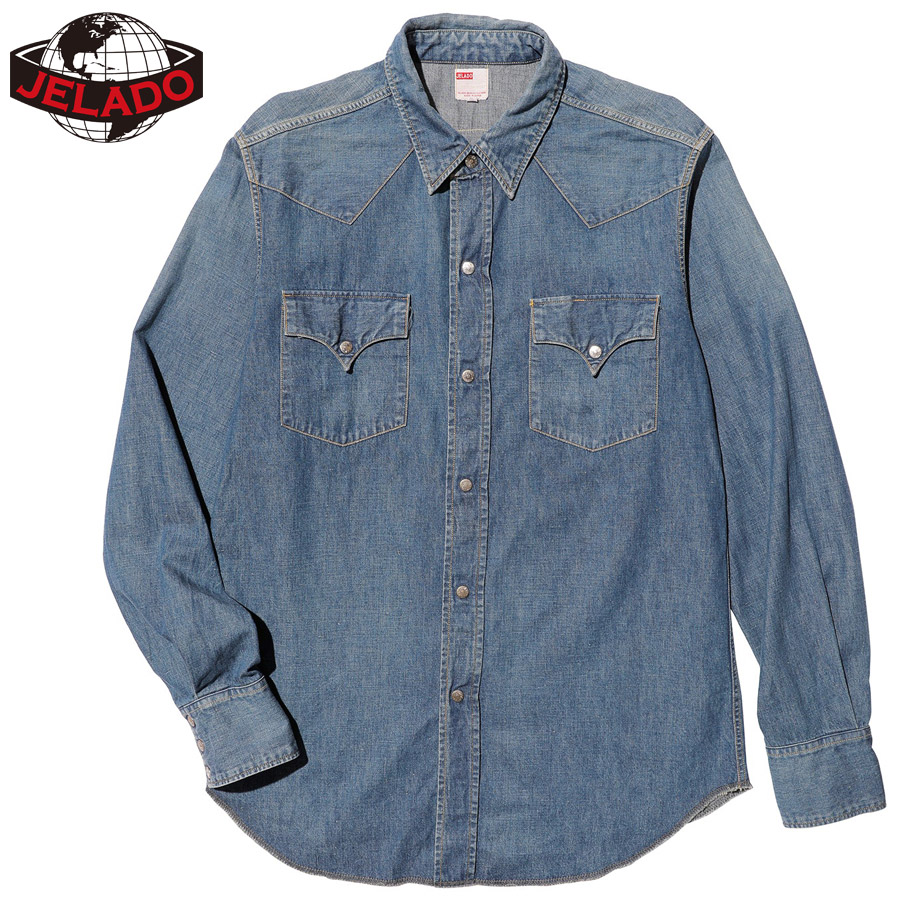 JELADO ジェラード シャツ Faded Denim Vaquero Shirt JP21128 デニムシャツ