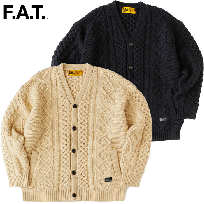 楽天市場】FAT エフエーティー GANDANA メンズ カーディガン ニット