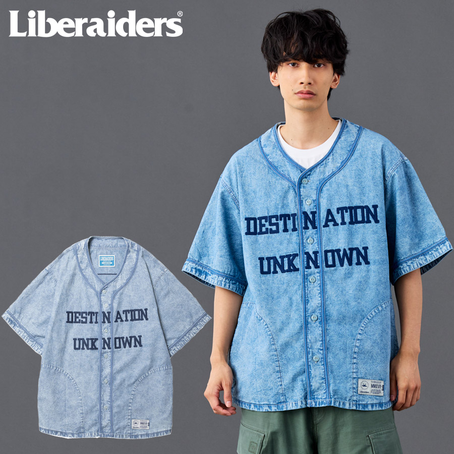 Liberaiders リベレイダース プルオーバー CHAMBRAY BASEBALL SHIRT 732012601 野球プルオーバー