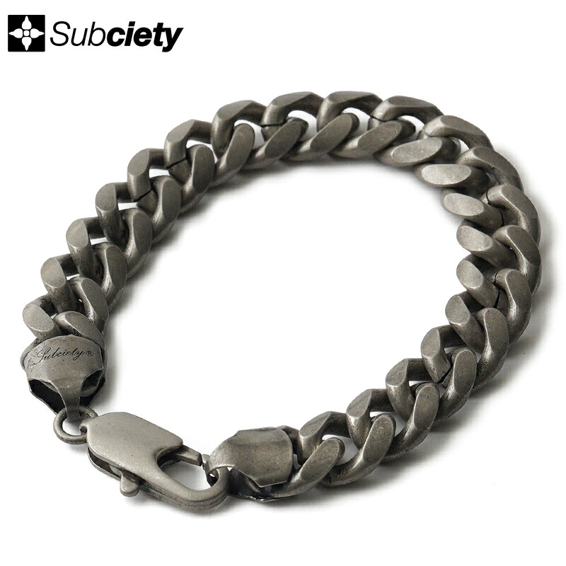 SUBCIETY サブサエティ ブレスレット アクセサリー Curb chain bracelet 152-92165|firstadium