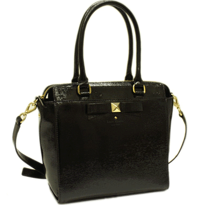 ケイトスペード バッグ katespade ケイトスペード パテントレザー 2way サッチェル バッグ ブラック 4591【ブランド 新品 送料無料 誕生日 プレゼント 正規 人気 レディース 安心 保証 ギフト 10倍 OUTLET 包装 即日発送 代引無料 】