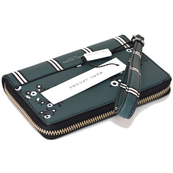 Jacobs Marc 安い 長財布 サフィアーノ ブランド 即日配送 花柄 フローラル レザー フォン ウォレット マークバイマークジェイコブス By ブーケ リストレット Iphone 財布 グリーンマルチm ブランド 新品 送料無料 誕生日 記念日 お祝い プレゼント 正規