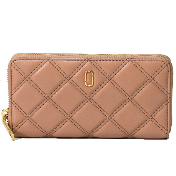 マークジェイコブス 長財布 MARC JACOBS ラムスキン レザー DOUBLE J ロゴ キルティング ダブルステッチ アコーディオンジップ ラウンド ファスナー 長財布 ベージュマルチ M0012085【ブランド 新品 送料無料 誕生日 記念日 お祝い プレゼント 正規 人気 安心 保証 ギフト 】｜ブランド専門店 パイクストリート