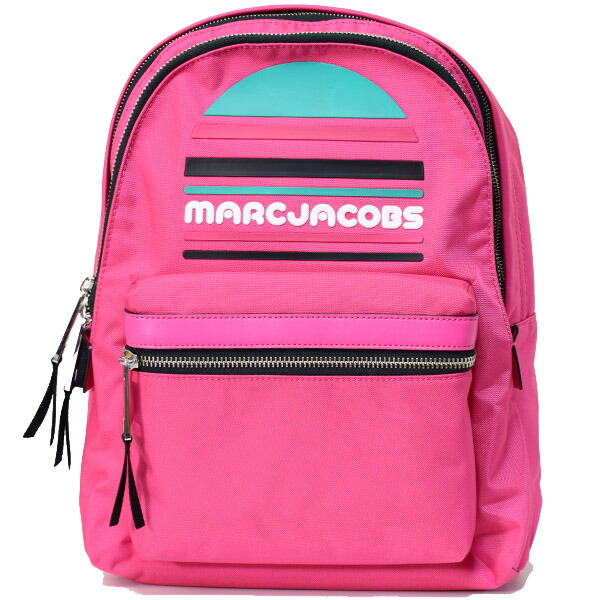 新版 楽天市場 マークジェイコブス バッグ Marc Jacobs ナイロン スポーツ トレック ロゴ ダブルジップ ラージ バックパック リュックサック ショルダー バッグ ピオニー M ブランド 新品 送料無料 正規 人気 安心 保証 ギフト 10倍 Outlet 包装 即日発送 代引