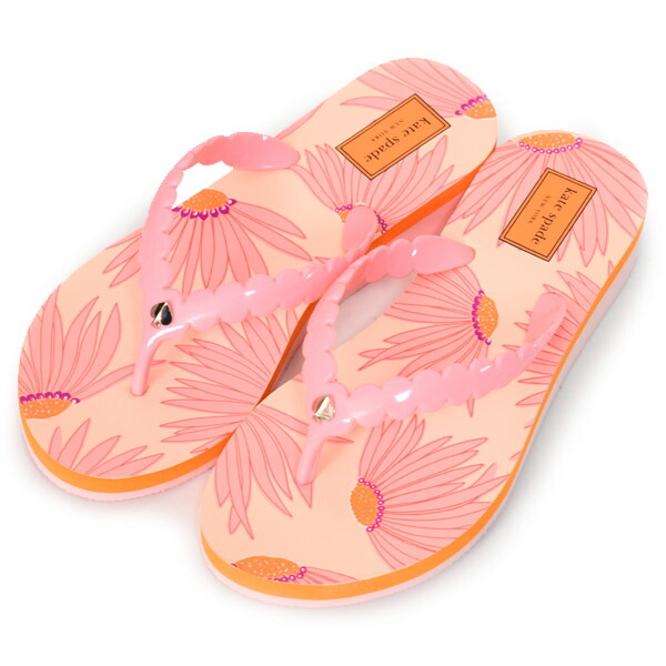 早割クーポン 楽天市場 ケイトスペード サンダル Katespade ラバー マルタ 花柄 フラワー フローラル プラットフォーム 厚底 フリップ フロップ ビーチ サンダル ピンクマルチ 5b K0111 ブランド 新品 送料無料 正規 人気 安心 保証 ギフト 10倍 Outlet 包装 即日