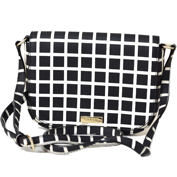ケイトスペード バッグ katespade コーティングレザー チェック 斜め掛け ショルダー バッグ マルチ 4290 【ブランド 新品 送料無料 誕生日 プレゼント 正規 人気 レディース 安心 保証 ギフト 10倍 OUTLET 包装 即日発送 】