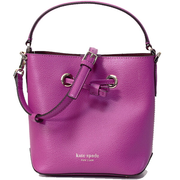 ケイトスペード バッグ katespade グレインレザー エヴァ スモール バケット バケツ型 巾着 2way 斜めがけ ショルダー ハンドバッグ バハローズ WKRU5857【ブランド 新品 送料無料 正規 10倍 即日発送 代引無料】｜ブランド専門店 パイクストリート