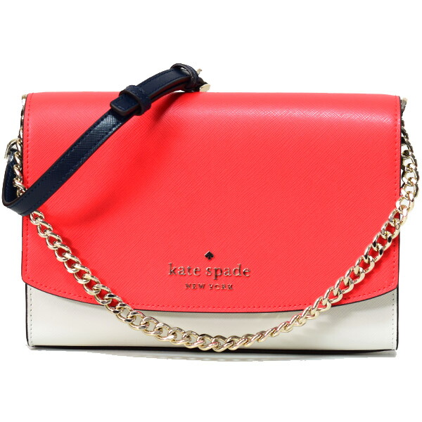 ケイトスペード バッグ katespade レザー カーソン カラーブロック コンバーチブル クロスボディ 3way 斜めがけ ショルダー クラッチ ハンドバッグ レッドマルチ WKR00102【ブランド 新品 送料無料 正規 安心 保証 10倍 即日発送 代引無料】 22,350円