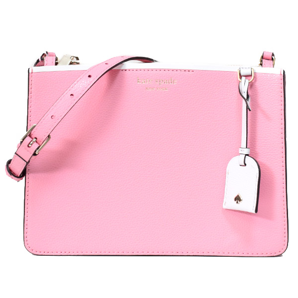ケイトスペード バッグ katespade グレインレザー エヴァ クロスボディ 斜めがけ ショルダーバッグ ブライトカーネーション WKRU6957【ブランド 新品 送料無料 プレゼント 正規 人気 安心 保証 ギフト 10倍 OUTLET 包装 即日発送 代引無料】