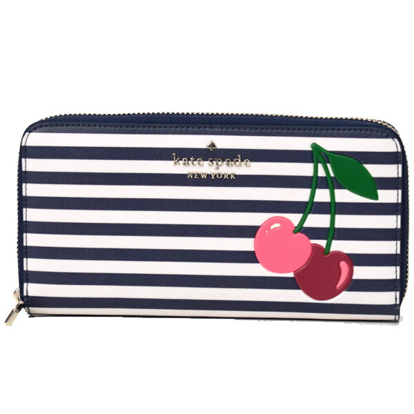 楽天市場】ケイトスペード 長財布 katespade レザー ボーダー 楽天市場】ケイトスペード 長財布 katespade レザー ボーダー