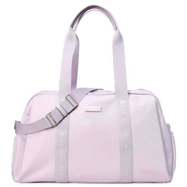 ケイトスペード バッグ katespade ナイロン カーター ウィークエンダー トロリースリーブ キャリーオン ラージ 2way ボストン クロスボディ 斜め掛け ショルダーバッグ ラベンダースモーク KL968【新品 送料無料 誕生日 正規 人気 安心 保証 10倍 OUTLET 即日発送】